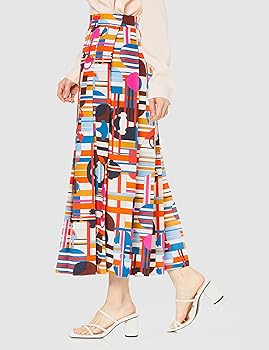 [ダブルスタンダードクロージング] Sov.オリジナルプリント柄プリーツスカート 0302-061-221 レディース